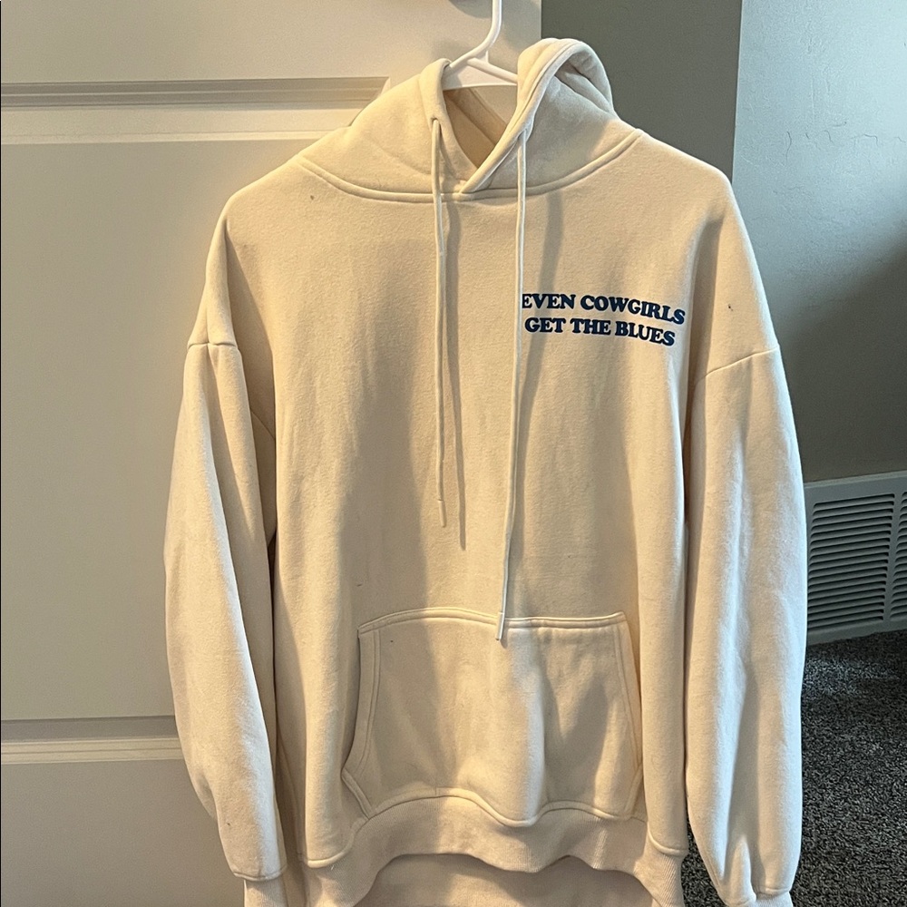 Cream Graphic Hoodie